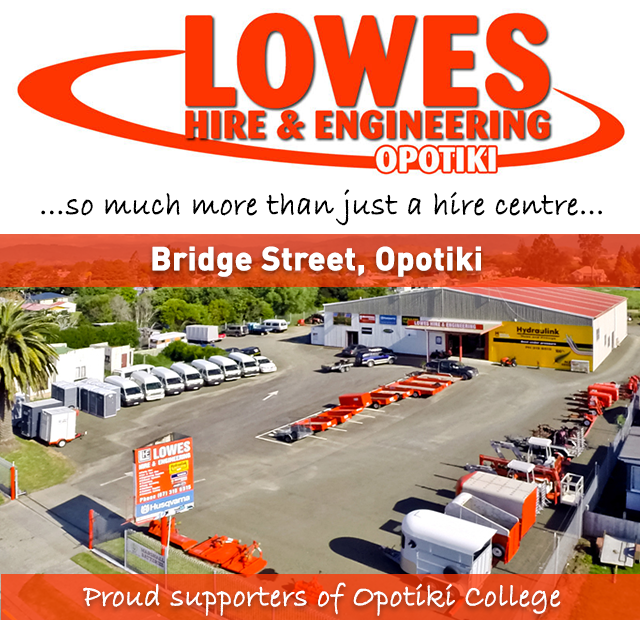 Lowes Hire & Engineering - Opotiki College - Dec 23